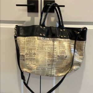 Patricia Nash Newsprint Tote Bag